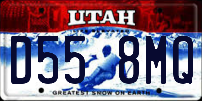 UT license plate D558MQ