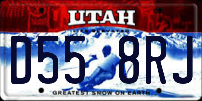 UT license plate D558RJ