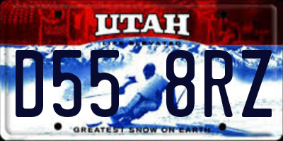 UT license plate D558RZ