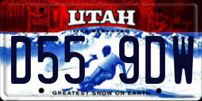 UT license plate D559DW