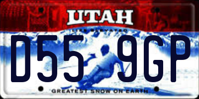 UT license plate D559GP