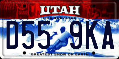 UT license plate D559KA