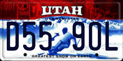 UT license plate D559OL