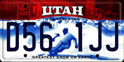 UT license plate D561JJ