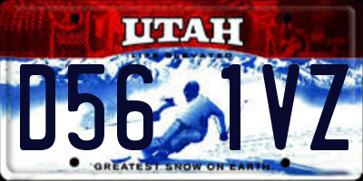 UT license plate D561VZ