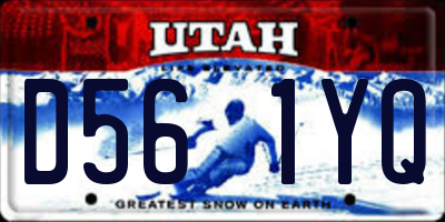 UT license plate D561YQ