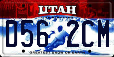 UT license plate D562CM