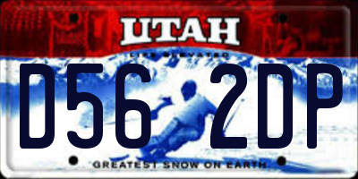 UT license plate D562DP