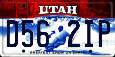 UT license plate D562IP