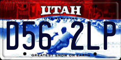 UT license plate D562LP