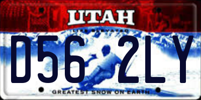 UT license plate D562LY