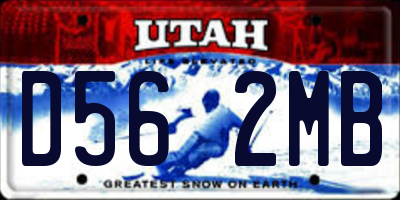 UT license plate D562MB