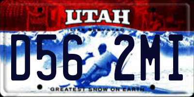 UT license plate D562MI