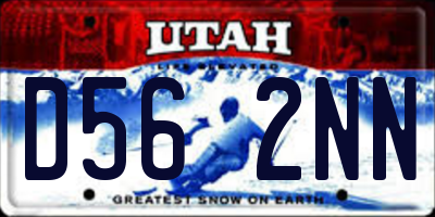 UT license plate D562NN