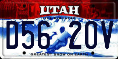 UT license plate D562OV