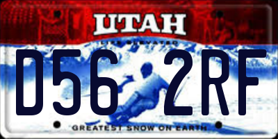 UT license plate D562RF