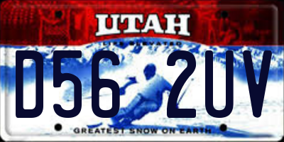 UT license plate D562UV