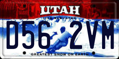 UT license plate D562VM