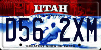UT license plate D562XM