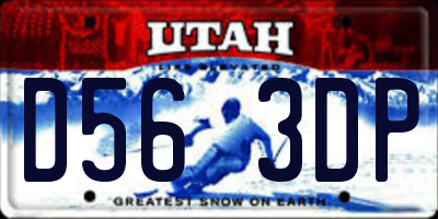 UT license plate D563DP