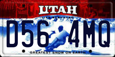 UT license plate D564MQ