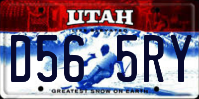 UT license plate D565RY