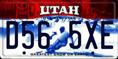 UT license plate D565XE