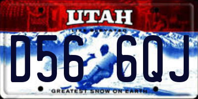 UT license plate D566QJ