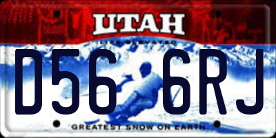 UT license plate D566RJ