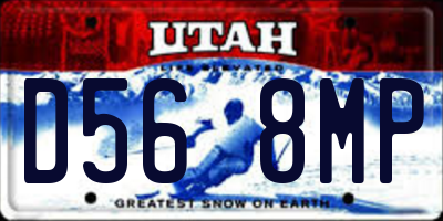UT license plate D568MP