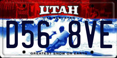 UT license plate D568VE