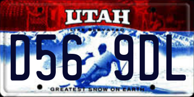 UT license plate D569DL