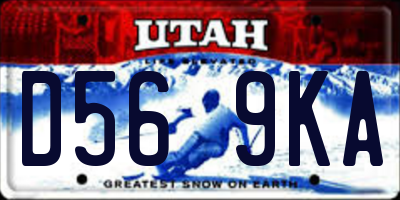 UT license plate D569KA
