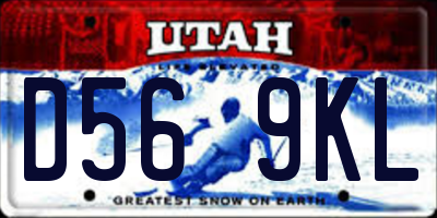 UT license plate D569KL