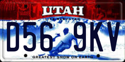 UT license plate D569KV