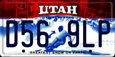 UT license plate D569LP