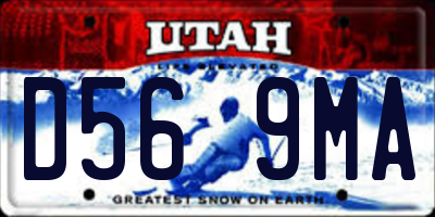 UT license plate D569MA