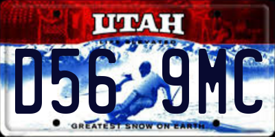 UT license plate D569MC