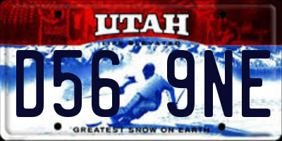 UT license plate D569NE