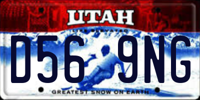 UT license plate D569NG