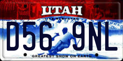 UT license plate D569NL