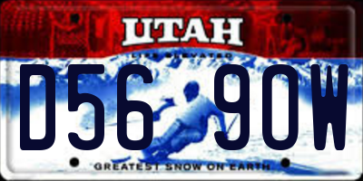 UT license plate D569OW