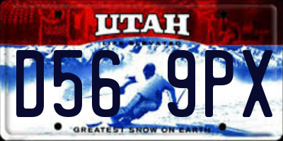 UT license plate D569PX