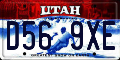 UT license plate D569XE
