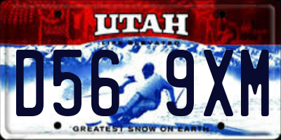 UT license plate D569XM