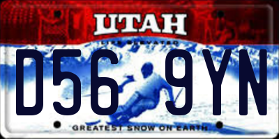 UT license plate D569YN