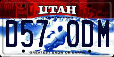 UT license plate D570DM