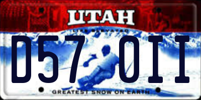 UT license plate D570II