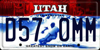 UT license plate D570MM