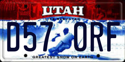 UT license plate D570RF